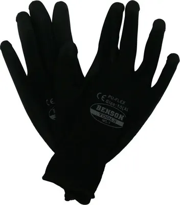 Gants de Travail Benson Noirs 4