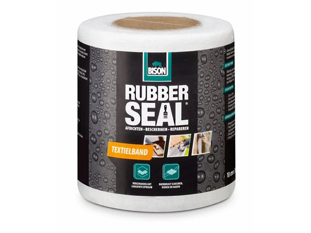 Bison Rubber Seal Textielband 100mmx10m