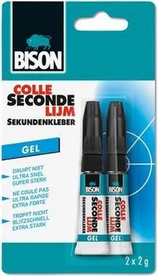 Bison Super Glue 2x2g 1