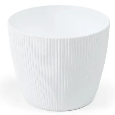 Pot de Fleurs D13.5 H11cm Jumper Blanc