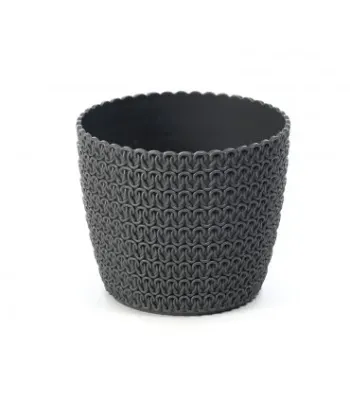 Flowerpot Dia 19 H16cm Magnolia Jersey Anthracite
