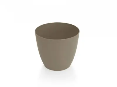 Bloempot Ella Mat 18 cm Taupe 1
