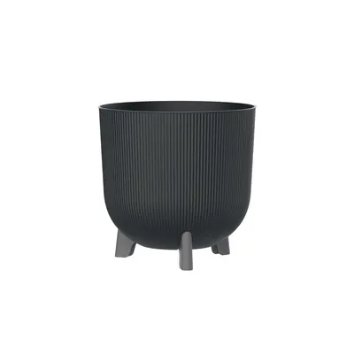Flower Pot On Foot Iris 20.5 cm Black