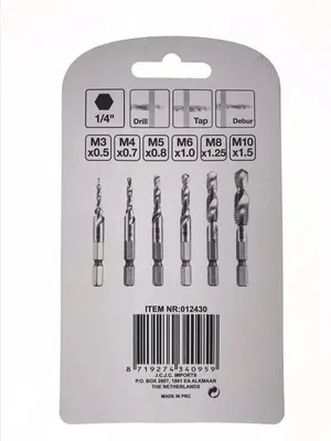 Drill Tap Set 6dlg 6