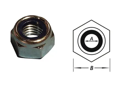 Lock Nuts, Stainless Steel m 10