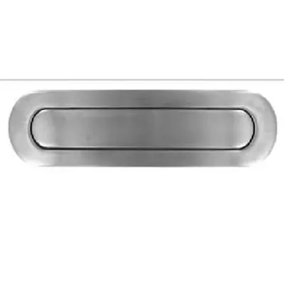 Letterbox Plate Semi-Circular Stainless Steel 328x78x8mm