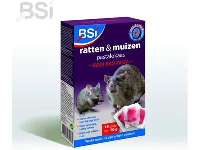 Bsi Rats et Souris Rodi Bro Pâtes 15x10g