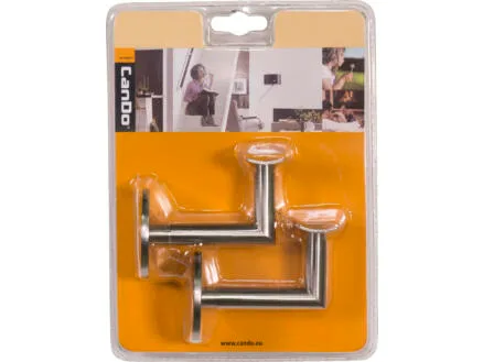 Cando Trapl. Holder New York Stainless Steel Look 2pcs