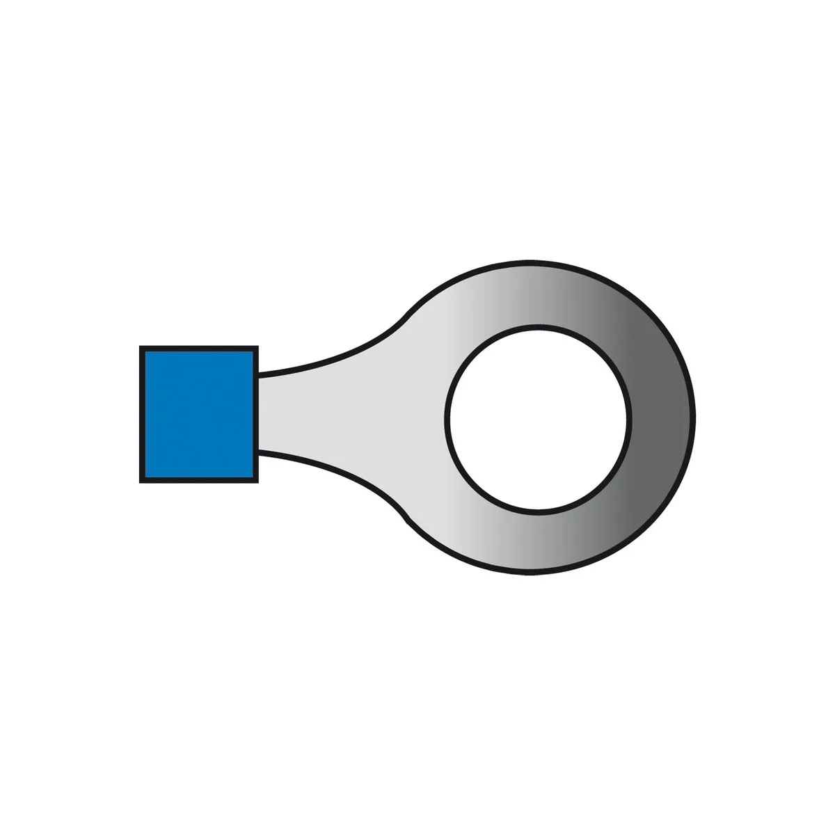 Carpoint Kabelschoen Ring 560 M6 Blauw 1