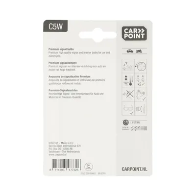 Carpoint Premium Autolampen 12v C5w 2st