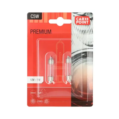 Carpoint Premium Lampes de Voiture 12v C5w 2pcs 3