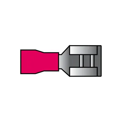 Carpoint Vlakstekkerhuls 541 Rood 6.3x0.8mm 1