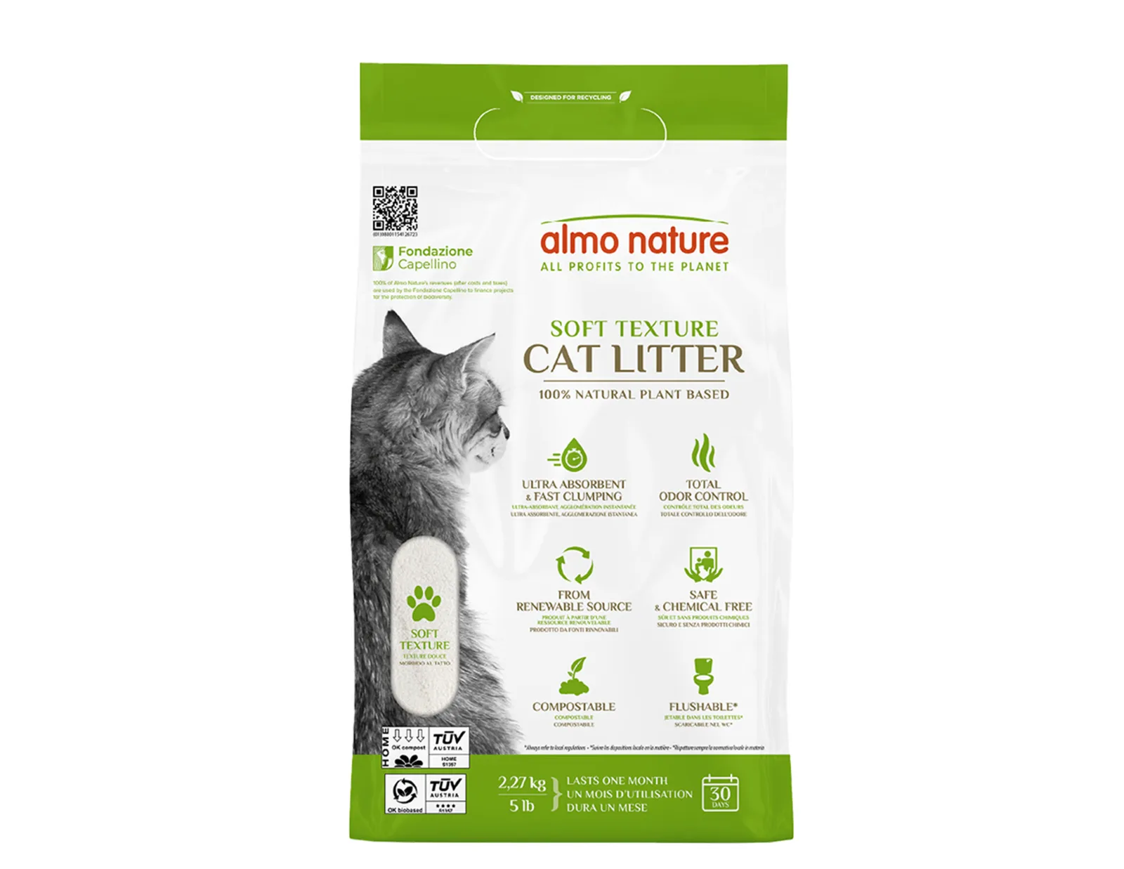 Litière pour Chat 2,27 kg Almo Nature 1