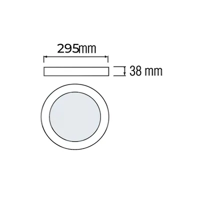Horoz Catalina-36 3cct Surface Ceiling Light 36w Black 2
