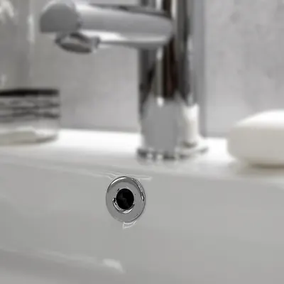 Chroom Overloop Ring voor Lavabo 1