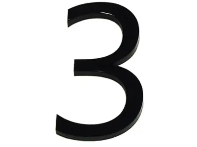 Numéro 6 cm N°3