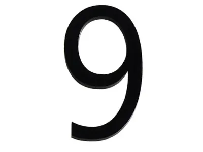 Numéro 6 cm N°9