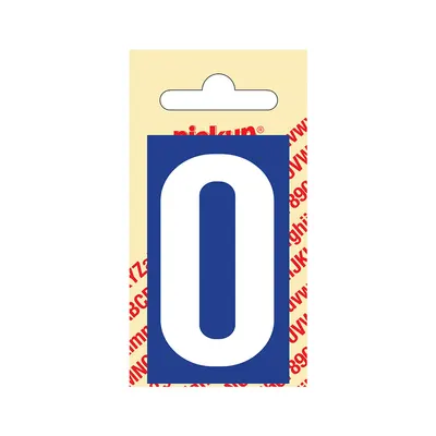 Numéro Plastique 60 mm Nr0 Bl