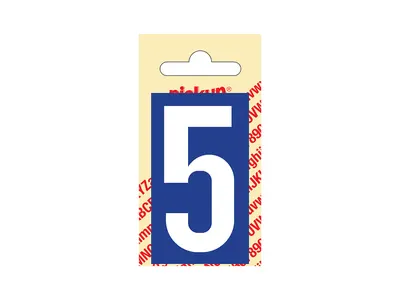 Chiffre Plastique 60 mm Nr5 Bl