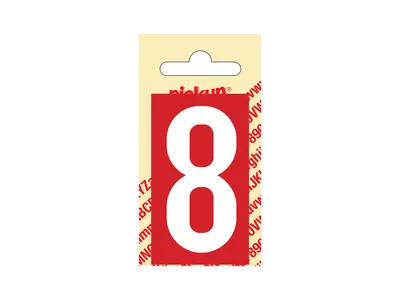 Numéro Plastique 60 mm Nr8 Rd