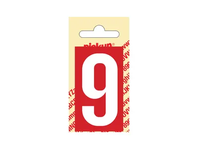Numéro Plastique 60 mm Nr9 Rd