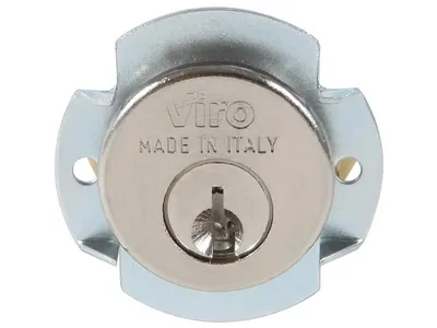 Cylinder Lock, Mess. Nickel 17.5 mm