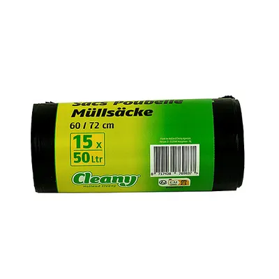 Cleany Vuilniszak 50lt Rol 15st 1