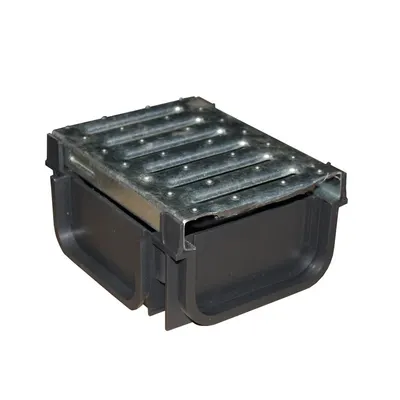 Connector Pe + Galvarooster 4-Weg Zwart 50 mm