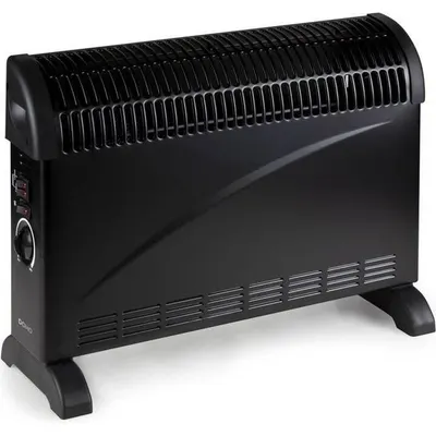 Convector Heater 750/1500w Zwart