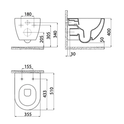 Creavit Ophang Wc Rimoff Zonder Sproeier 2