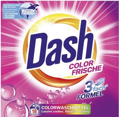 Dash - Detergent - Washing Powder - Color Frische - 18wb/1.17kg 2