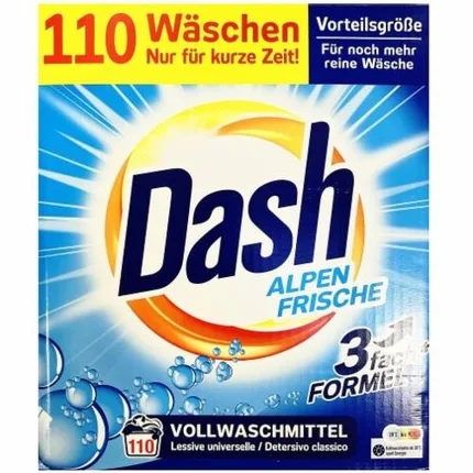 Dash Lessive en Poudre Alpen Fresh 110d