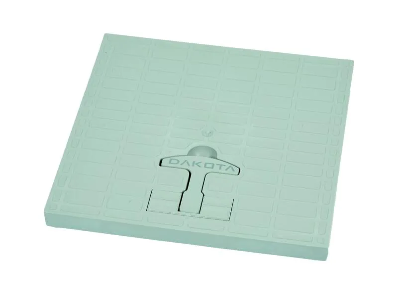 Deksel met Handvat 30x30 Grijs
