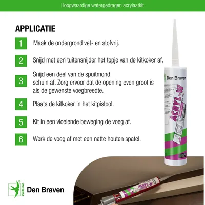 Den Braven Acrylic W White