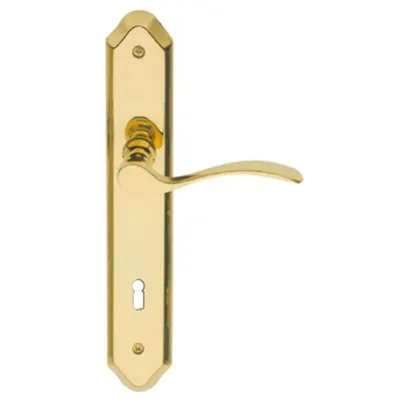 Door Handle Set Alabama Brass 90 mm