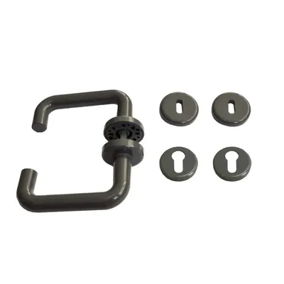 Door Handle Set in Nylon, Black