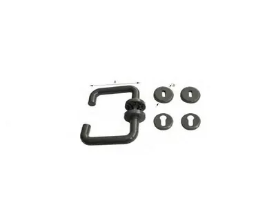 Door Handle Set Nylon Gray