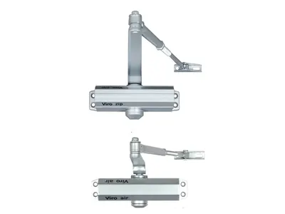 Door Closer, Hydraulic, Silver Color 183x41x61mm
