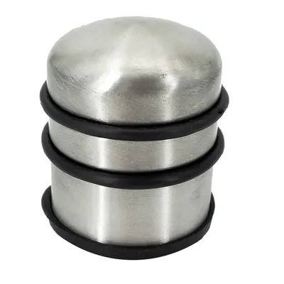 Door Stop, Cylindr., Floor, Black 72 X 82 mm