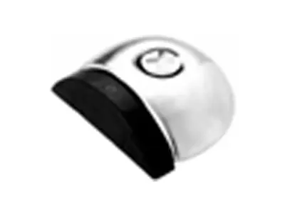 Doorstop, Half Moon Floor, Stainless Steel 56x48x18mm