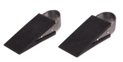 Deurstopper Rvs/rubber 2dlg 2