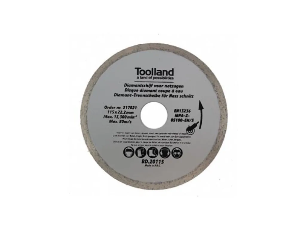 Diamantschijf 180 X 25,4 mm
