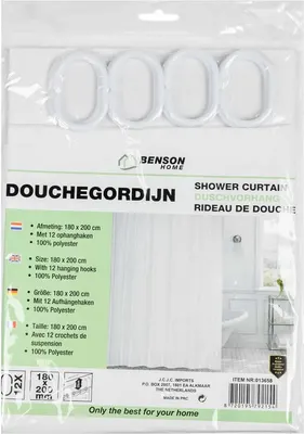 Douchgordijn Wit 1