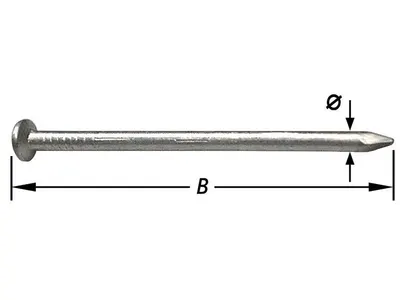 Wire Nails, Flat Head, Stainless Steel 2.1 X 40 mm