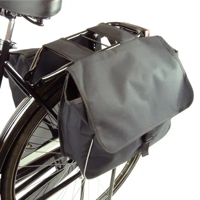 Dresco Fietstas Dubbel Zwart 2