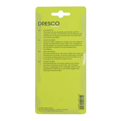 Dresco Fietsvoetsteunen Kind 6