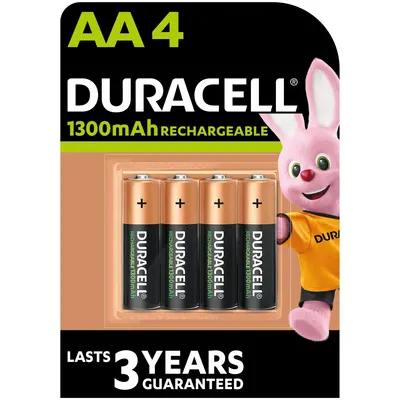 Batterie Rechargeable Duracell Aa 4 Pièces 1300 Mah