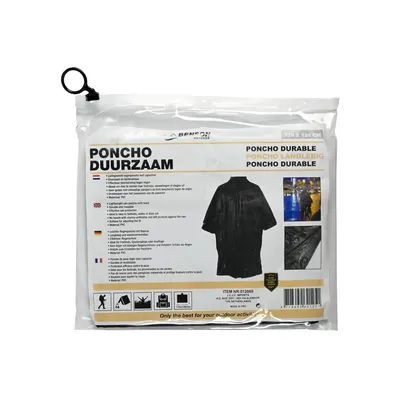 Duurzaam Poncho Zwart 5