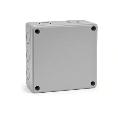 Ec Distribution Box Surface-Mounted 100x100x50mm 6input Ip55 Gray