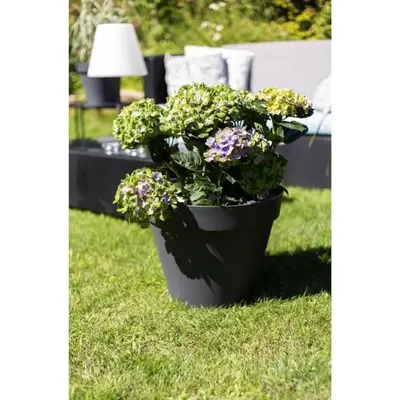 Pot de Fleurs Eda 23 l Dia40x32cm Anthracite